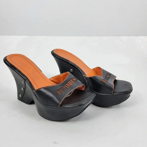 Vintage Harley Davidson wedges - Picture 4 of 4